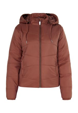 Usha licht gewatteerd jack Dames bruin