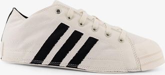 adidas Mens Canvas Sneakers White Canvas-Rubber Trainers Canvas/rubber