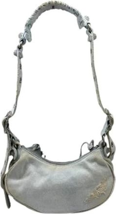 Balenciaga Pre-owned Vintage Denim Shoulder Bag - Dames - Vintage Schoudertas - Blauw - ONE Size - Denim - Vintage