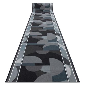RugsX Passatoia Gommata Malis Geometrico, Antiscivolo Grigio 100cm Grey 100x260 Cm