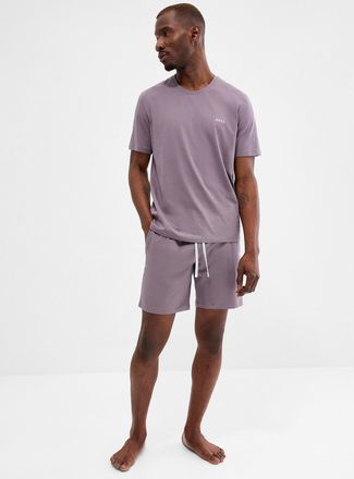 BOSS Mens Solid stretch lounge short