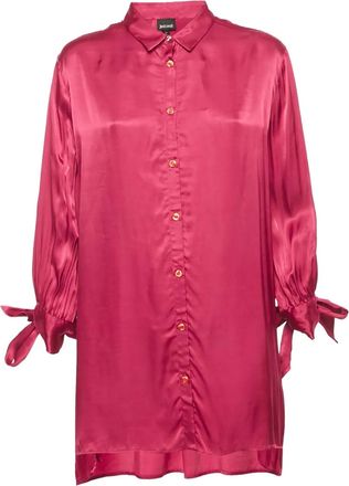 Cavalli Blusa con nodo - Rosa