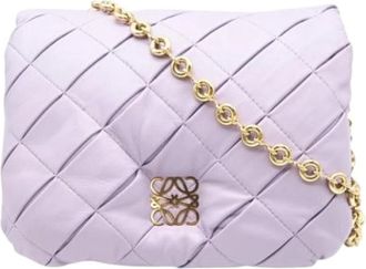 Loewe Pre-owned Cross Body Bags, female, Purple, Size: ONE SIZE Pre-owned Shoulder Bag