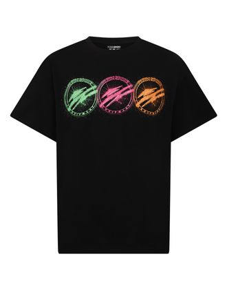 Plein Sport Round Neck T-Shirt Multicolor Scratch