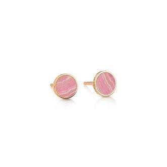 Ginette NY Mini Ever Studs in Pink Rhodochrosite at Nordstrom