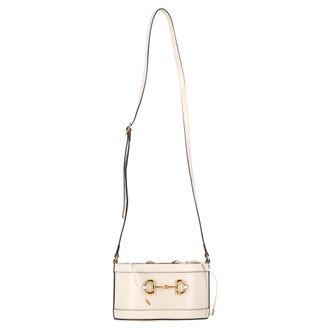 Gucci Gucci Horsebit 1955 Emmertas in Wit Kalfsleer