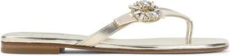Roger Vivier Sandaletten met versiering - Dames - Schoenen - Beige - Maat: 36 EU Leer