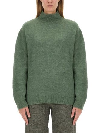 Alysi Relaxed-Fit Turtleneck Sweater With Dropped Shoulders
