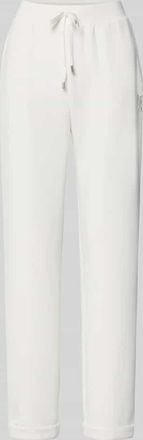 Liu Jo Sweatpants mit elastischem Bund und Logo in Offwhite, Gr&ouml;&szlig;e XXL