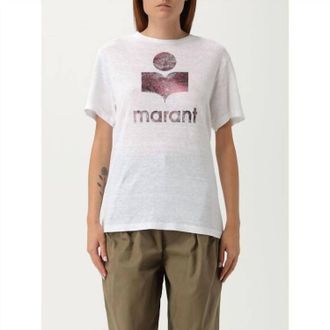 Isabel Marant Zewel Tee Shirt In White/plum