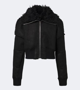 Rick Owens Flight cropped leather jacket