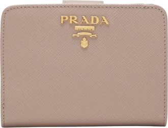Prada Wallets & Cardholders, female, Pink, Size: ONE SIZE Small Saffiano Leather Wallet