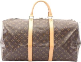 Louis Vuitton Pre-owned Weekend Bags, unisex, Brown, Size: ONE SIZE Pre-owned Keepall 50 Boston Bag