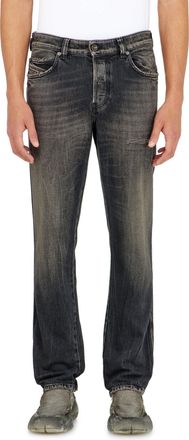 Diesel Slim Jeans Regular Waist 1993 D-Vyl, Black/Dark grey, Button fly