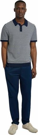 Onia Cotton Textured Knit Polo in Deep Navy/white at Nordstrom, Size X-Large S