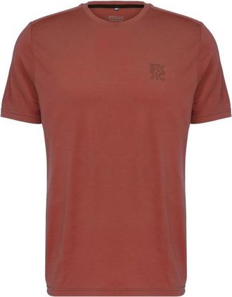 Stoic Merino180 BengtSt. T-Shirt Merinoshirt f&uuml;r Herren | rot/braun