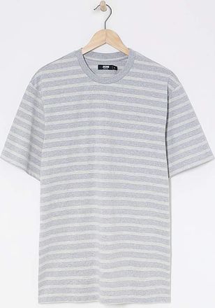Jacamo Relaxed Fit Textured Stripe T-Shirt