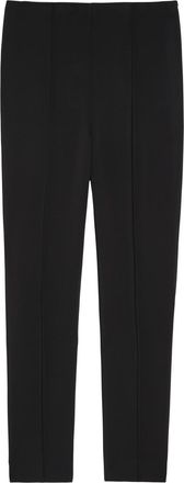 R&oacute;he Pintuck Cigarette-leg Woven Trousers - Black - 34 (UK6 / XS)