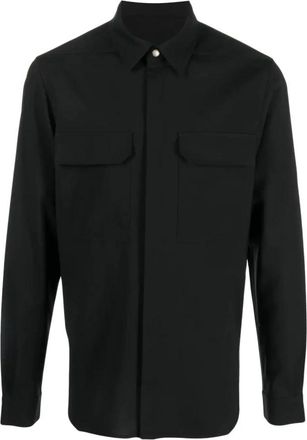 Rick Owens Casual leren jack - Heren - Zomerjassen - Zwart - XL - Katoen - Jassen