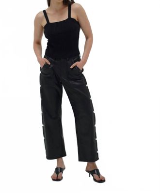 LnA Simone Barrel Leg Pant In Black