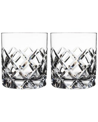 Orrefors Set Of 2 Sofiero Old Fashioned Glasses