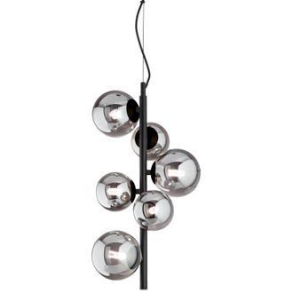 Ideal Lux Perlage Plaf&oacute;n Colgante Globe 6 Luces Negro - Ideal Lux