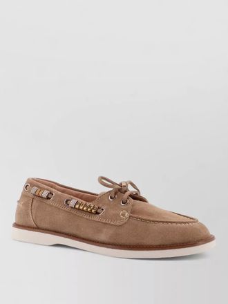 Pinko loafers lace detail rubber sole moccasins