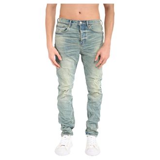 Purple Slim-fit Jeans, male, Blue, Size: W33 Slim-fit Jeans