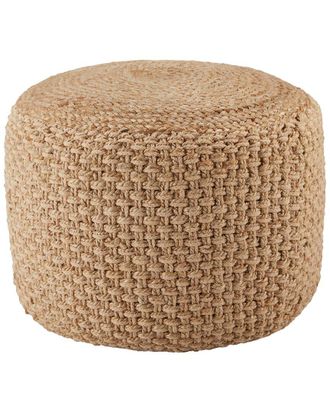Jaipur Living Kealani Trellis Cylinder Pouf