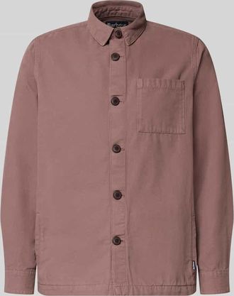 Barbour Regular Fit Hemdjacke aus reiner Baumwolle in Altrosa, Gr&ouml;&szlig;e XXL
