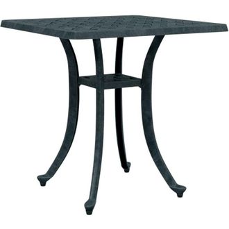 vidaXL Mesa De Jard&iacute;n Aluminio Fundido Verde 53x53x53 Cm Vidaxl