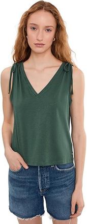 Toad&Co Anza Cinch Tank Top Womens Clothing Cilantro : LG, Cotton/Elastane/Lyocell