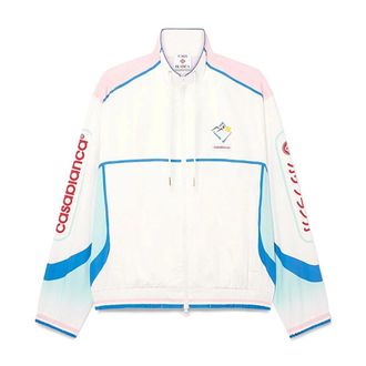 Casablanca Raquet Sportswear, male, White, Size: XL Giubbino
