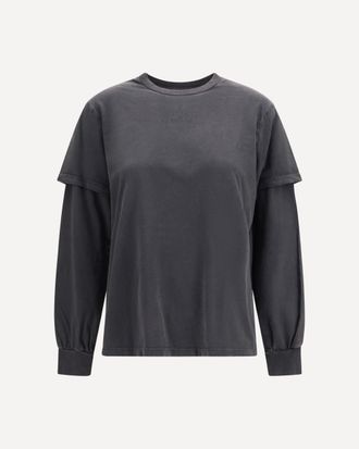 Ganni Future Heavy Jersey long-sleeve T-shirt Female XS