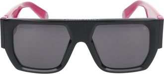 Philipp Plein Zonnebril - Heren - Zonnebrillen - Zwart - 54 MM - Accessoires
