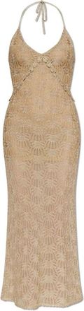 LoveShackFancy Lange Jurk Vreya - Dames - Maxi kleedjes - Geel - S - Polyester - Kleedjes