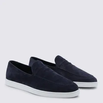 Churchs Mens Flat Shoes Navy _coverle Soleel