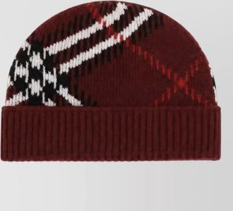 Burberry cashmere check beanie