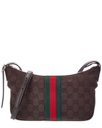 Gucci Lunetta Small Canvas Shoulder Bag