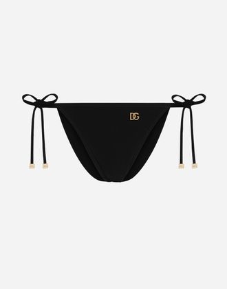 Dolce & Gabbana Tanga - Woman Swimwear Black Jersey 2