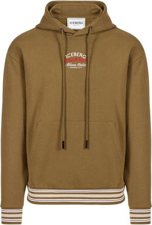 Iceberg Regular fit hoodie - Heren - Hoodies - Groen - 2XL - Katoen - Hoodies & sweatvesten