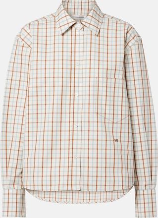 Victoria Beckham Ellis checked cotton shirt