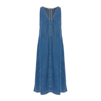 Sams&oslash;e & Sams&oslash;e Saskylar Denim Jurk - Dames - Casual kleedjes - Blauw - XS - Denim - Kleedjes