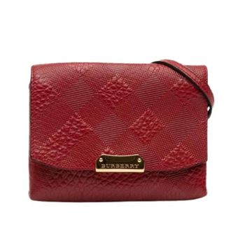 Burberry Pre-owned Cross Body Bags, female, Red, Size: ONE SIZE Pre-owned Crossbody Bag