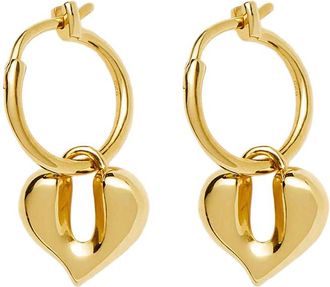 Missoma Molten Heart 18k Gold Vermeil Hoop Earrings - One Size