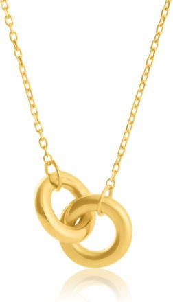 MAX + STONE 14k Yellow Gold Linked Circle Necklace