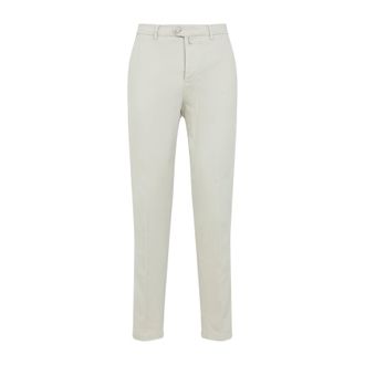Kiton Sand Beige Cotton Trousers-Uomo