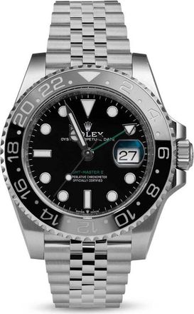 Rolex Pre-owned Rolex Gmt-Master Ii GMT Automatic Chronometer Black Dial Mens Watch 126710GRNR