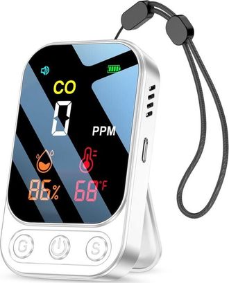 OEM Detector De Mon&oacute;xido De Carbono Con Funci&oacute;n De Alarma Inteligente, Detector De Co 3 En 1 De Humedad, Temperatura Y Concentraci&oacute;n De Mon&oacute;xido De Carbon