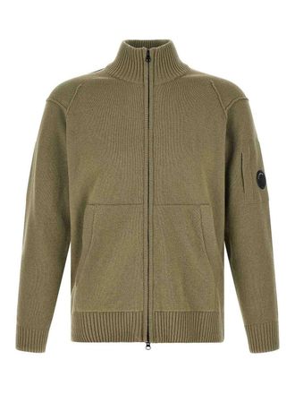 C.P. Company C. P. Company Lambswool Grs Cardigan With Lens Detail